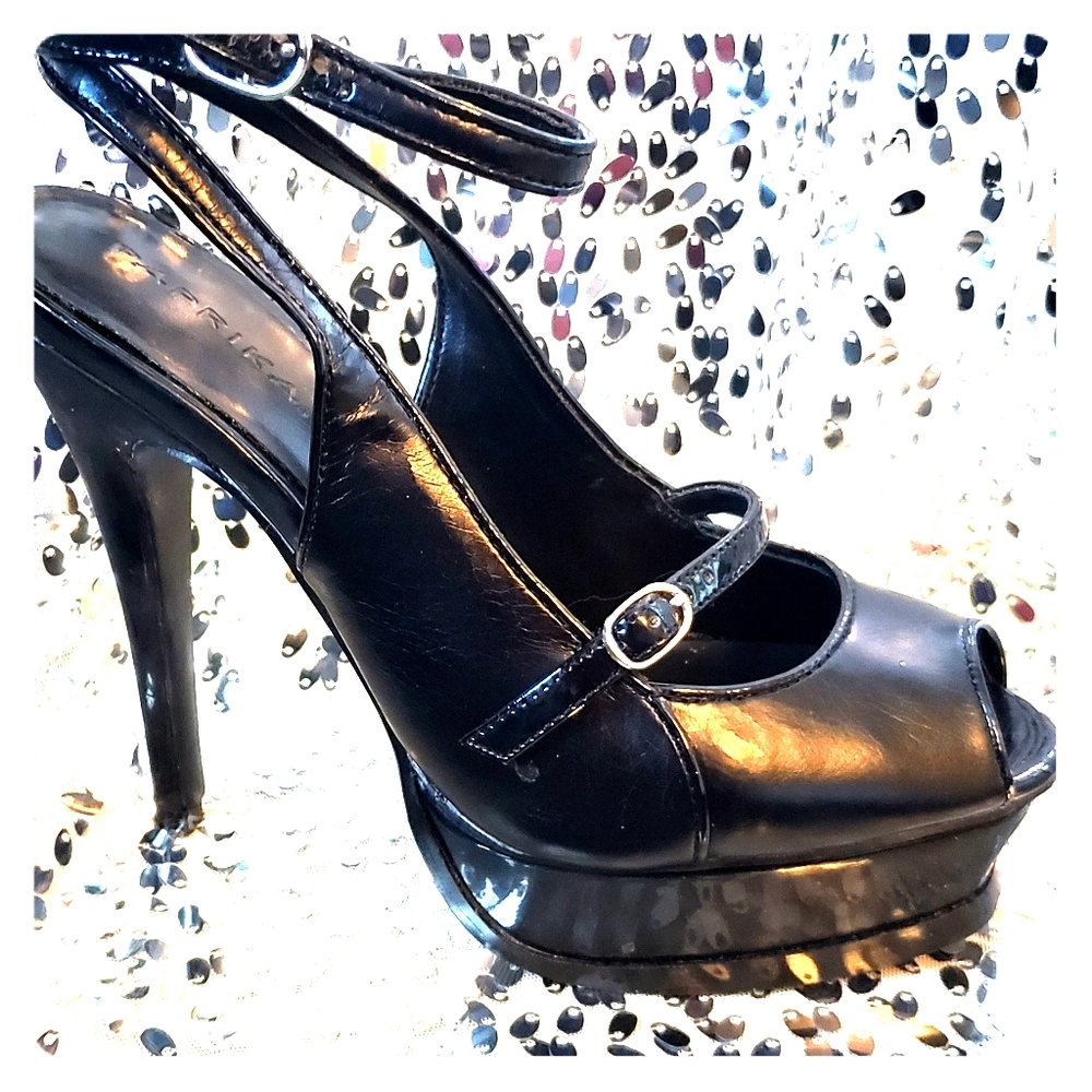 Black stiletto heels